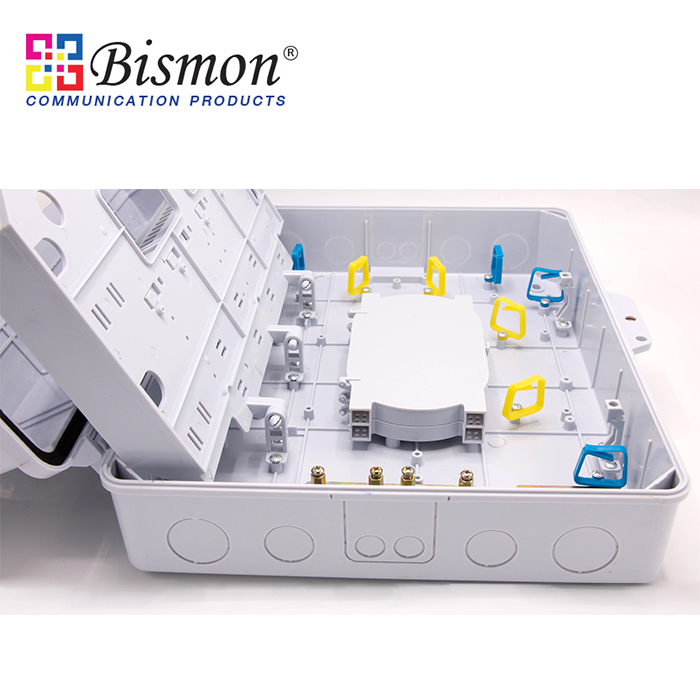 กล่องเก็บสายไฟเบอร์ ภายนอก Wall Mount Box for FTTH 48 Core-unload